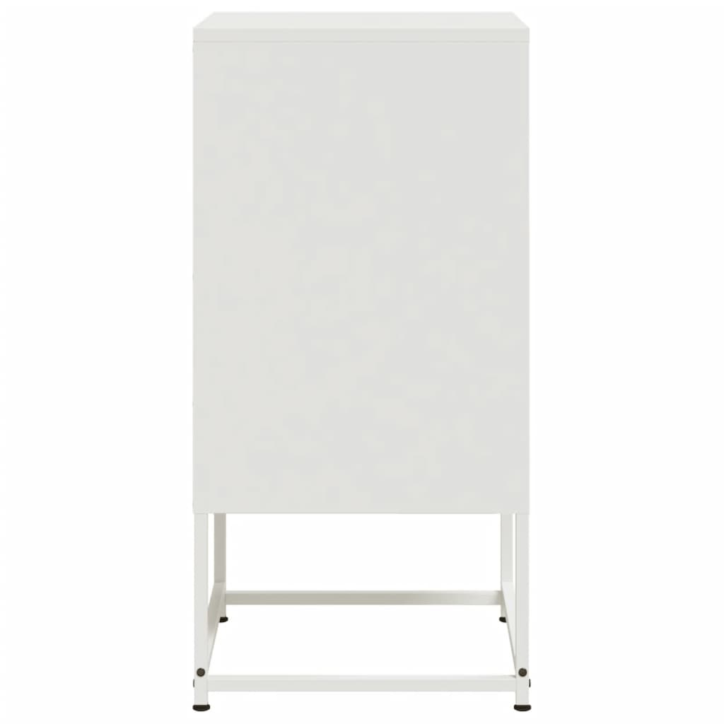 vidaXL Szafki nocne, 2 szt., białe, 36x39x78 cm, stal