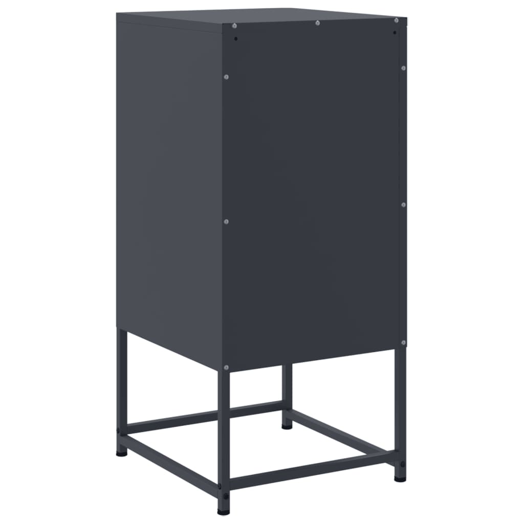 vidaXL Szafki nocne, 2 szt., antracytowe, 36x39x78 cm, stal