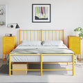 vidaXL Szafki nocne, 2 szt., musztardowe, 36x39x78 cm, stal
