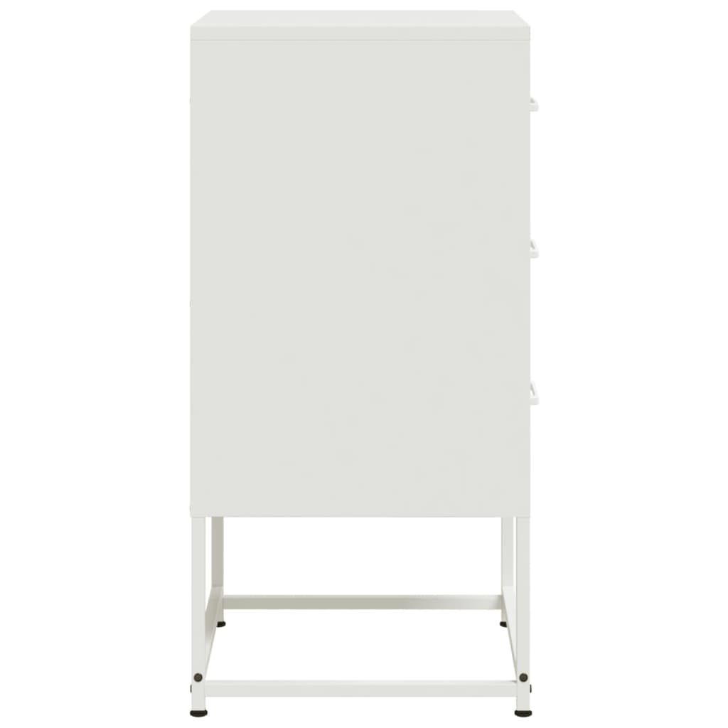 vidaXL Szafki nocne, 2 szt., białe, 36x39x78 cm, stal