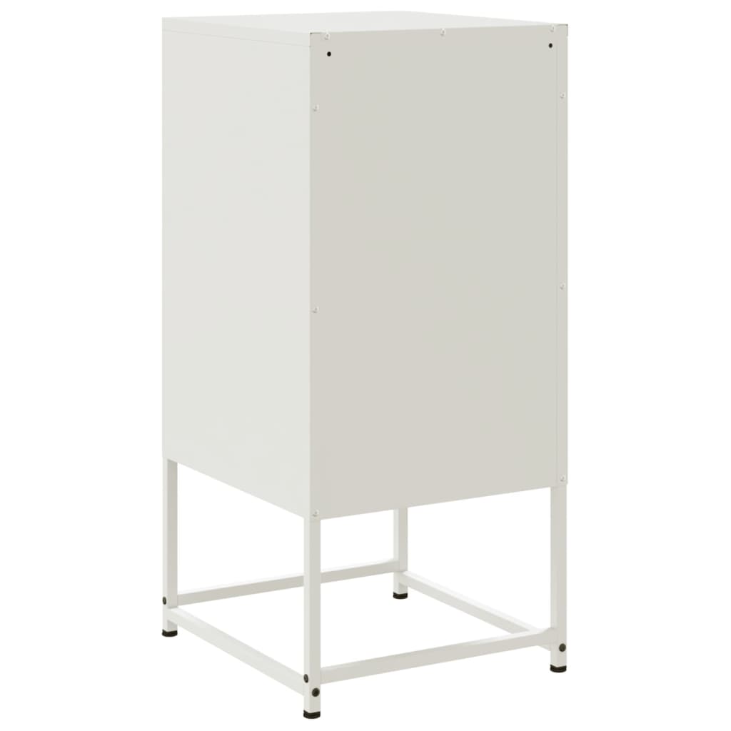 vidaXL Szafki nocne, 2 szt., białe, 36x39x78 cm, stal