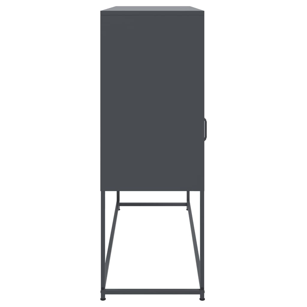 vidaXL Szafka, antracytowa, 100,5x39x107 cm, stal