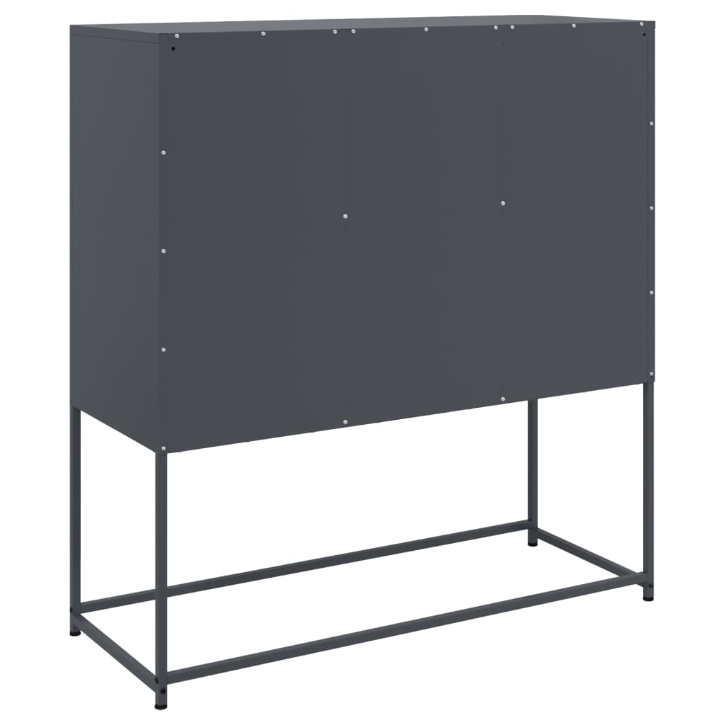 vidaXL Szafka, antracytowa, 100,5x39x107 cm, stal