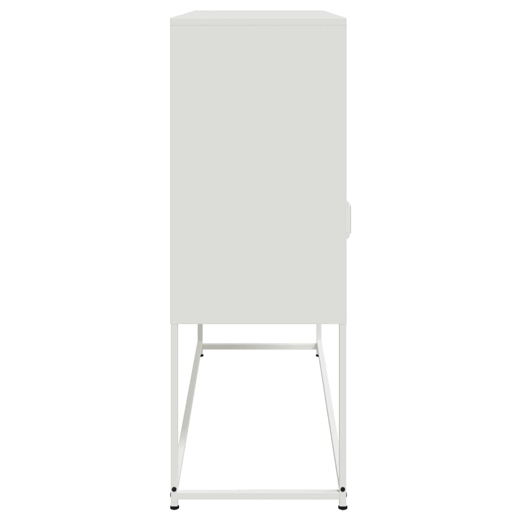 vidaXL Szafka, biała, 100,5x39x107 cm, stal