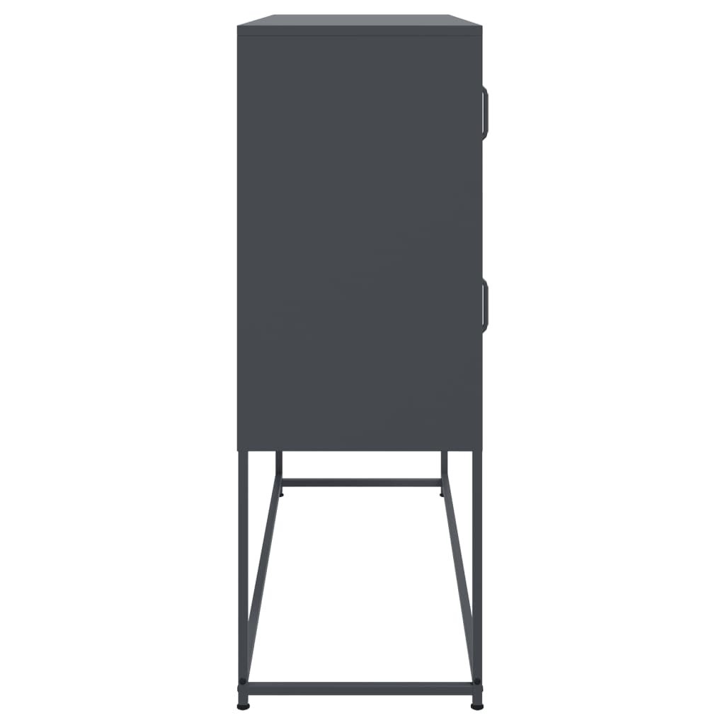 vidaXL Szafka, antracytowa, 100,5x39x107 cm, stal
