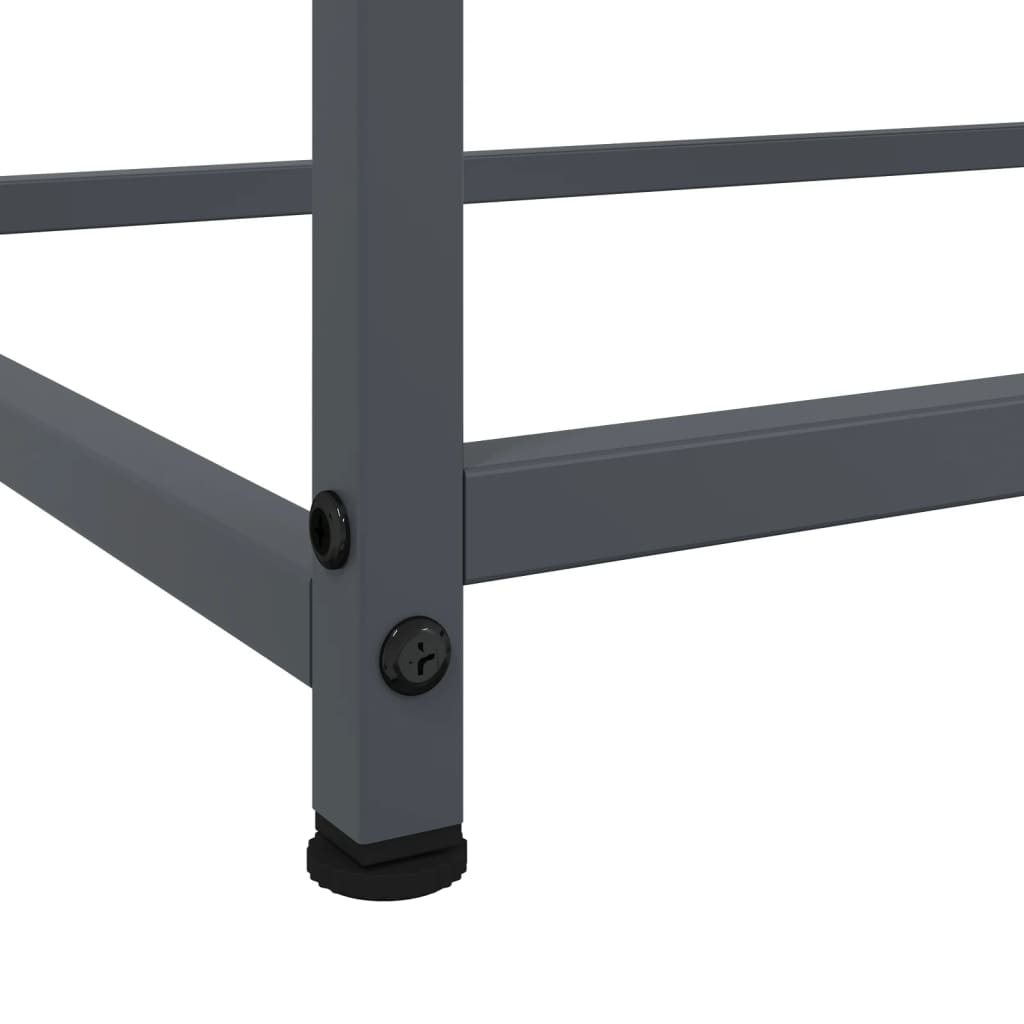 vidaXL Szafka, antracytowa, 100,5x39x107 cm, stal