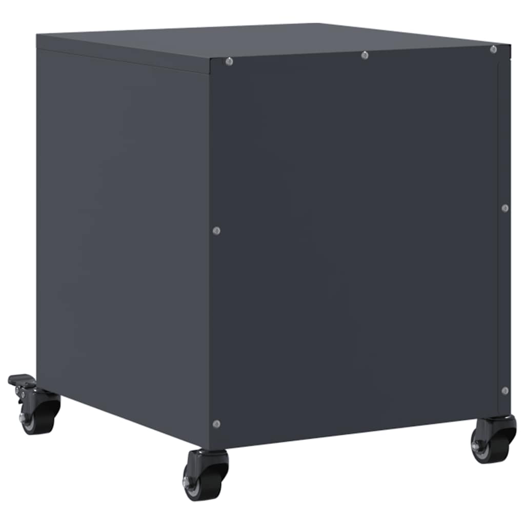 vidaXL Szafki nocne, 2 szt., antracytowe, 36x39x43,5 cm, stal