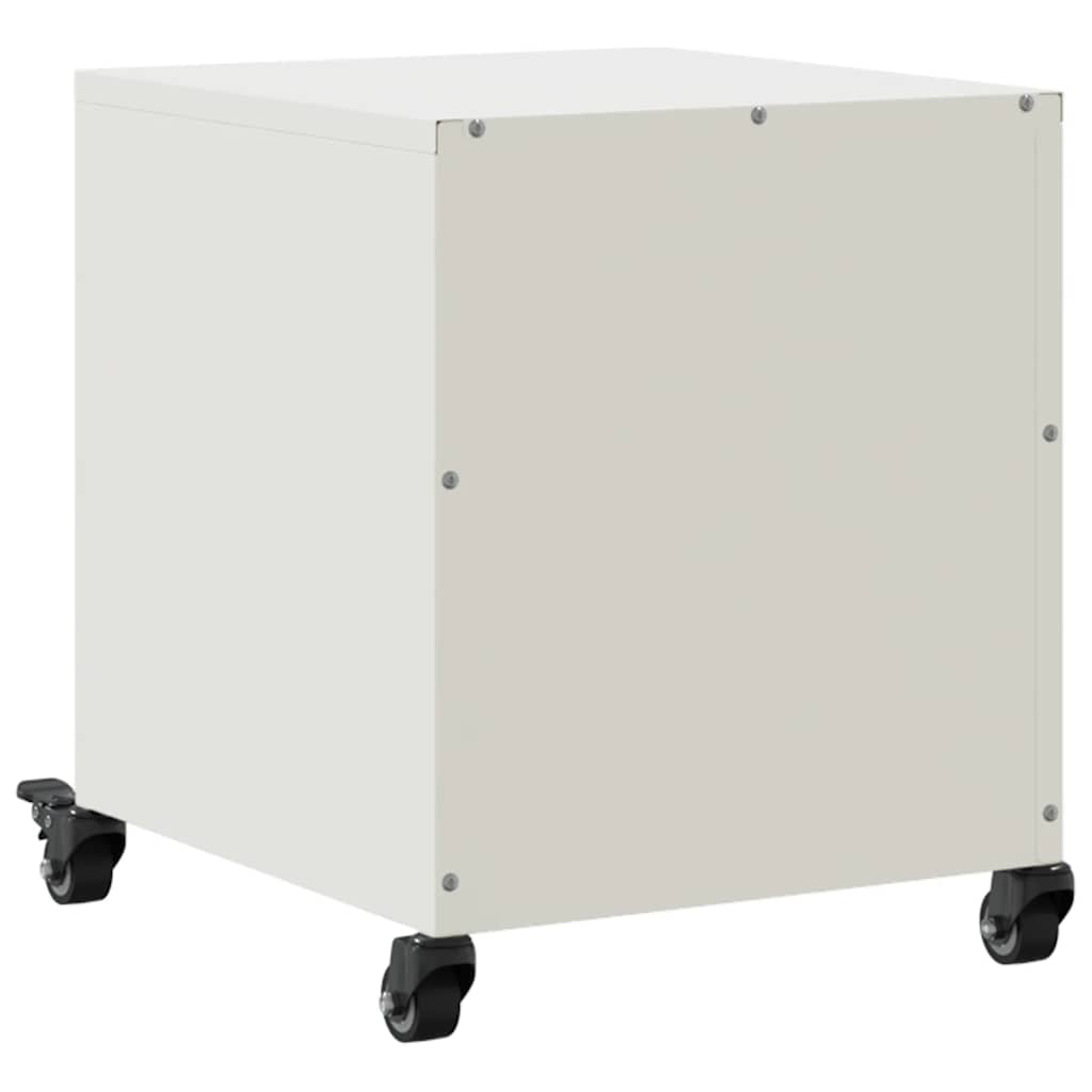 vidaXL Szafki nocne, 2 szt., białe, 36x39x43,5 cm, stal