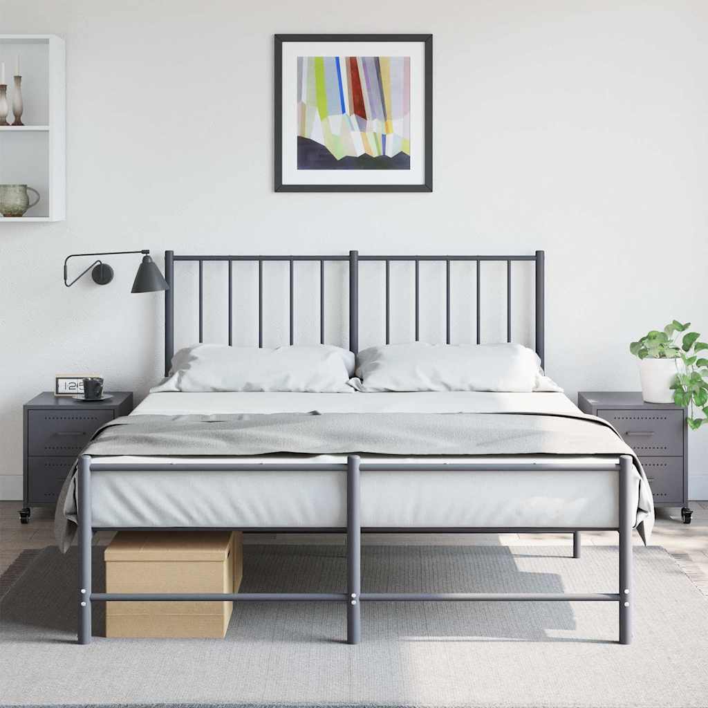 vidaXL Szafki nocne, 2 szt., antracytowe, 36x39x43,5 cm, stal