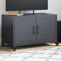 vidaXL Szafka RTV, antracytowa, 68x39x43,5 cm, stal