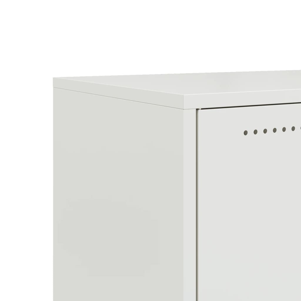 vidaXL Szafka RTV, biała, 68x39x43,5 cm, stal