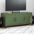 vidaXL Szafka RTV, oliwkowa, 100,5x39x43,5 cm, stal