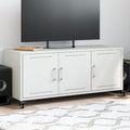 vidaXL Szafka RTV, biała, 100,5x39x43,5 cm, stal