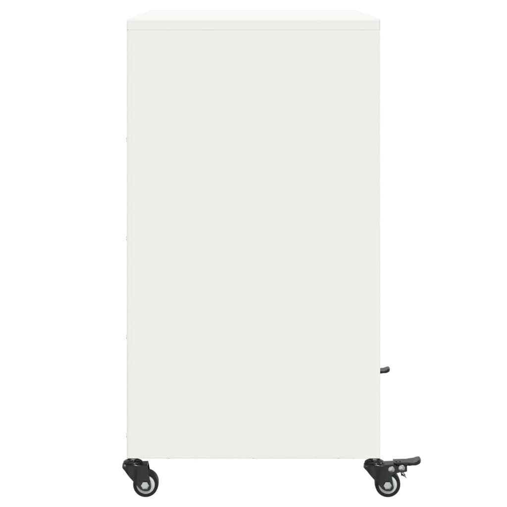 vidaXL Szafka, biała, 68x39x72 cm, stal