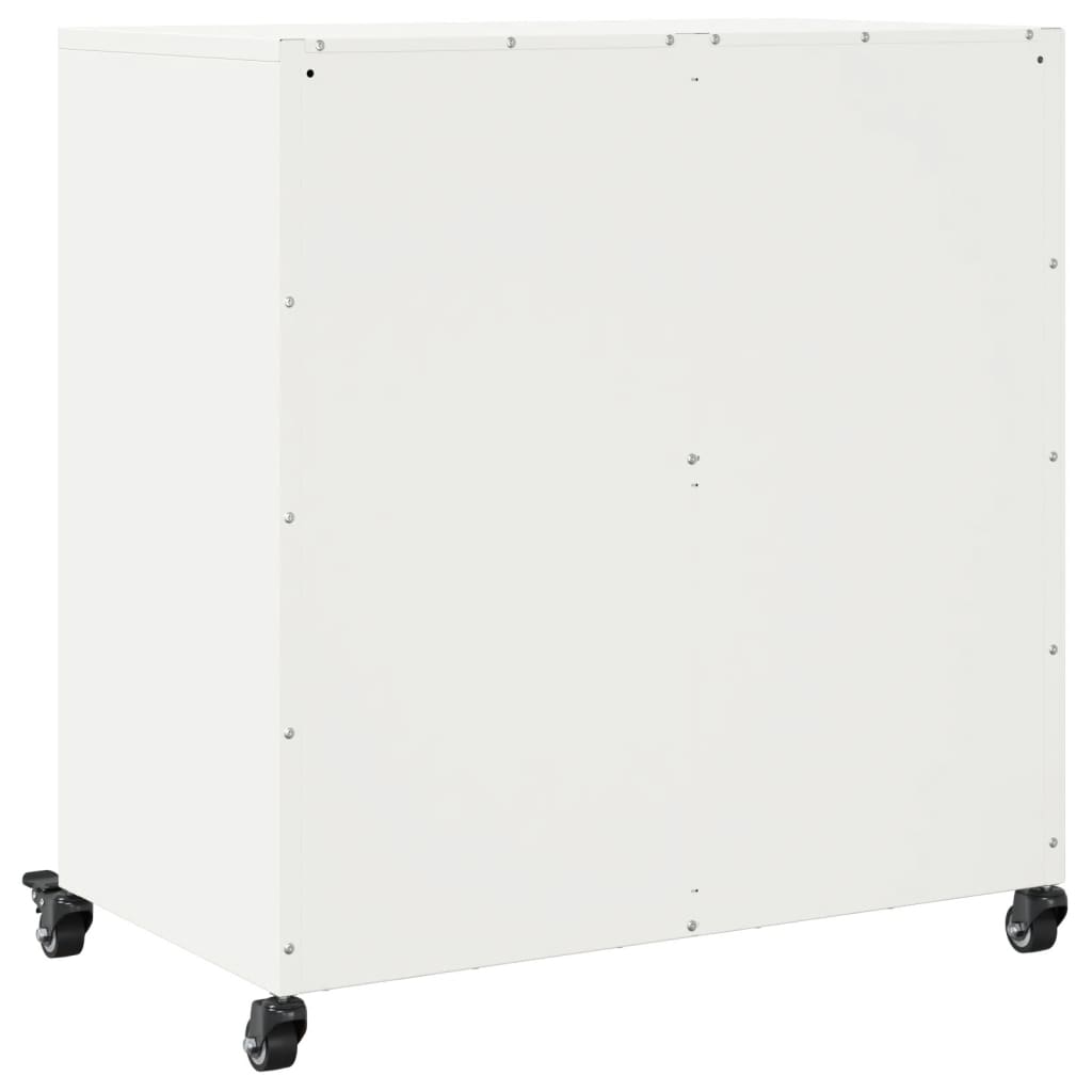 vidaXL Szafka, biała, 68x39x72 cm, stal