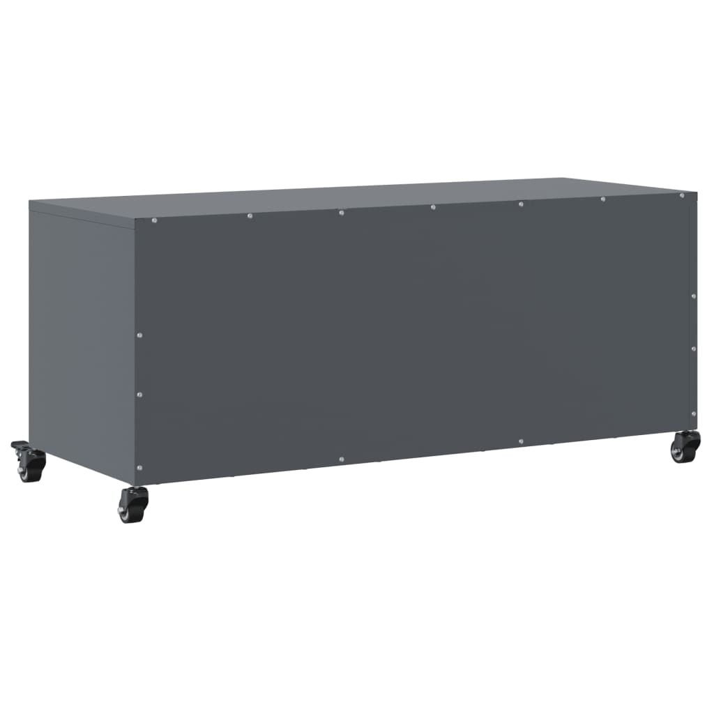 vidaXL Szafka RTV, antracytowa, 100,5x39x43,5 cm, stal