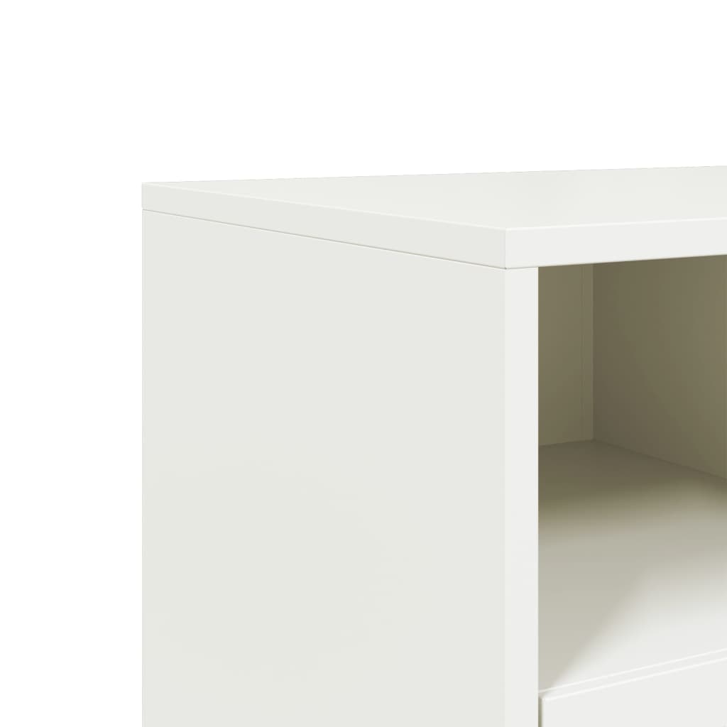 vidaXL Szafka RTV, biała, 68x39x43,5 cm, stal