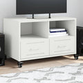 vidaXL Szafka RTV, biała, 68x39x43,5 cm, stal