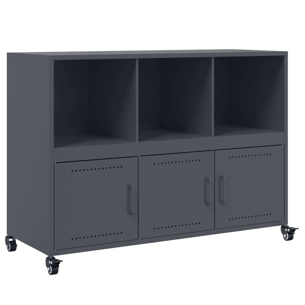vidaXL Szafka, antracytowa, 100,5x39x72 cm, stal