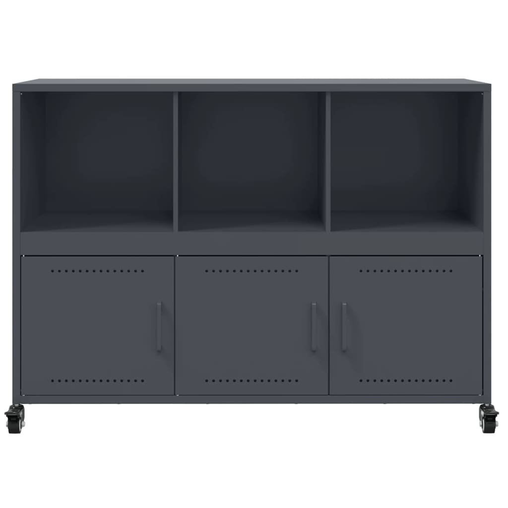 vidaXL Szafka, antracytowa, 100,5x39x72 cm, stal