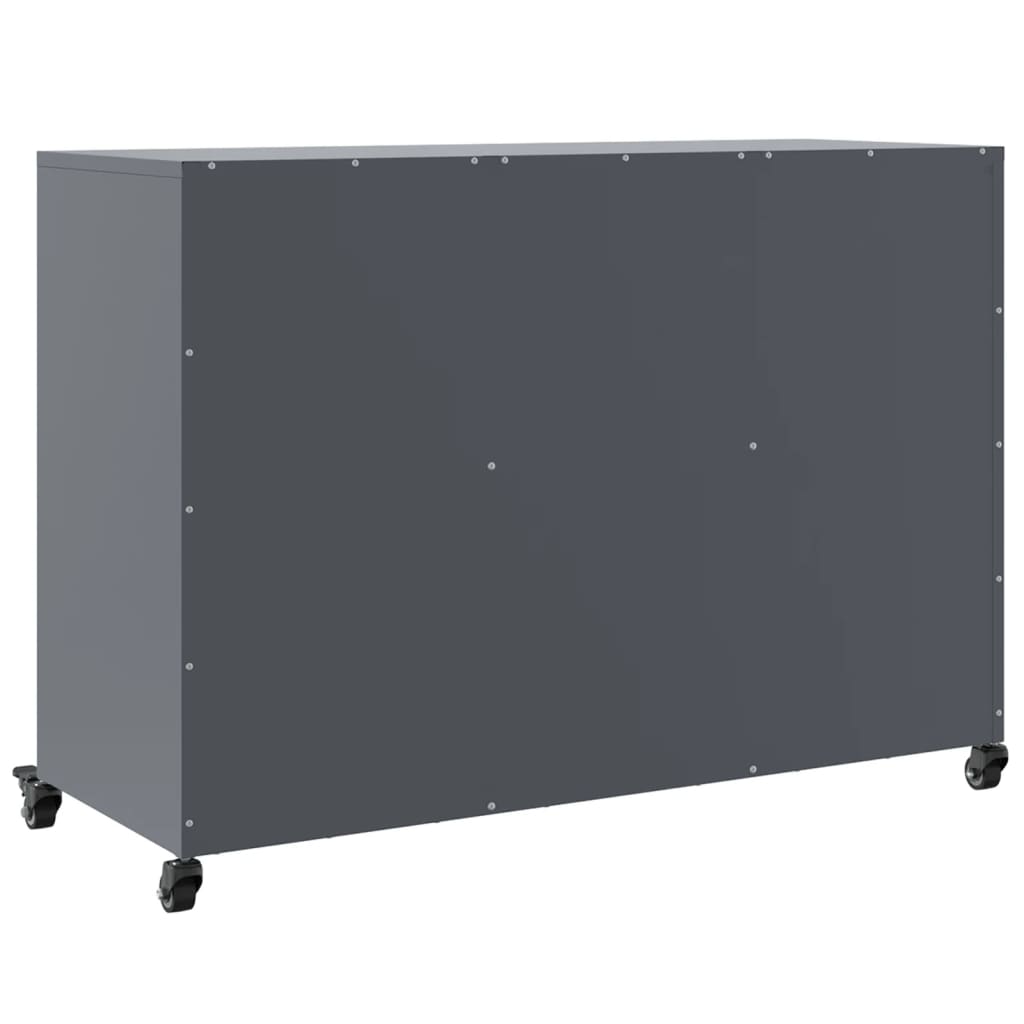 vidaXL Szafka, antracytowa, 100,5x39x72 cm, stal