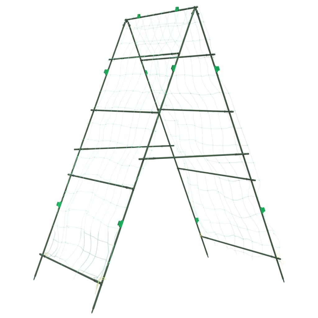 vidaXL Krata ogrodowa do pnączy, kształt A, 99x90x175,5 cm, stal