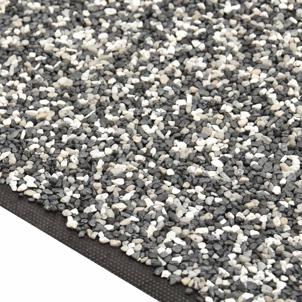 vidaXL Wykładzina do oczka wodnego, z kamyczkami, szara, 400x100 cm