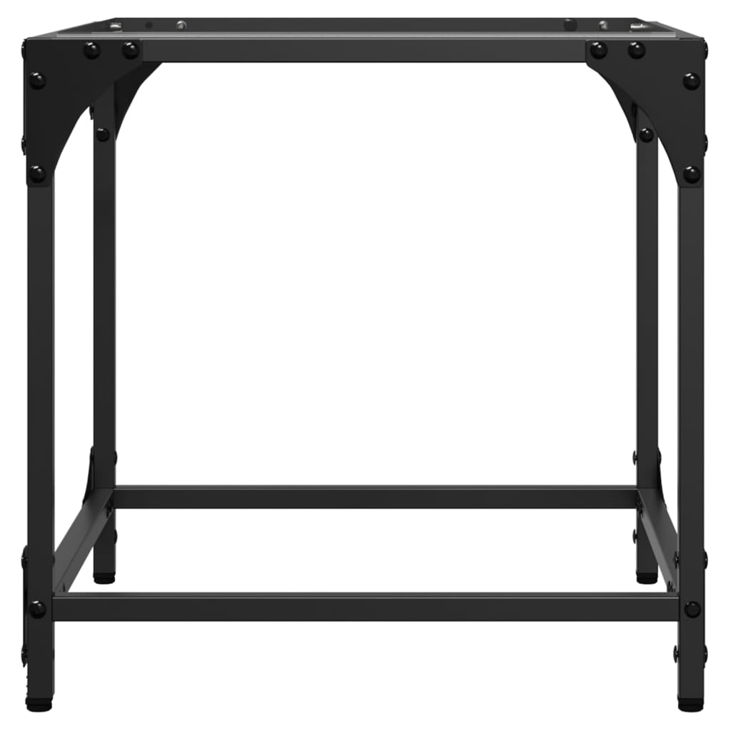 vidaXL Stoliki kawowe ze szklanym blatem, 2 szt., 40x40x40 cm, stal