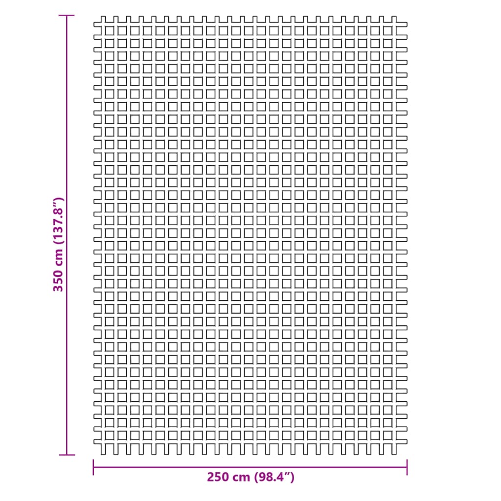 vidaXL Wykładzina do namiotu, antracytowa, 3,5x2,5 m