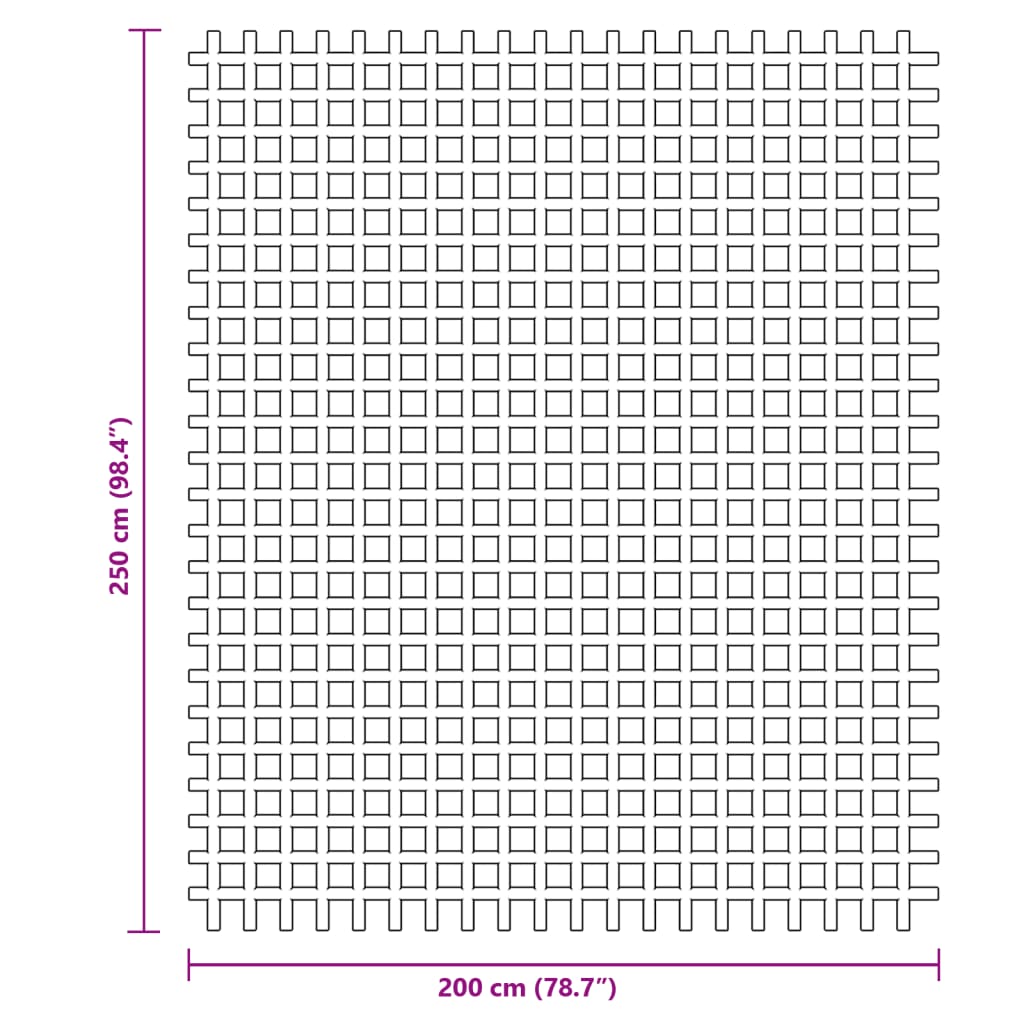 vidaXL Wykładzina do namiotu, niebieska, 2,5x2 m