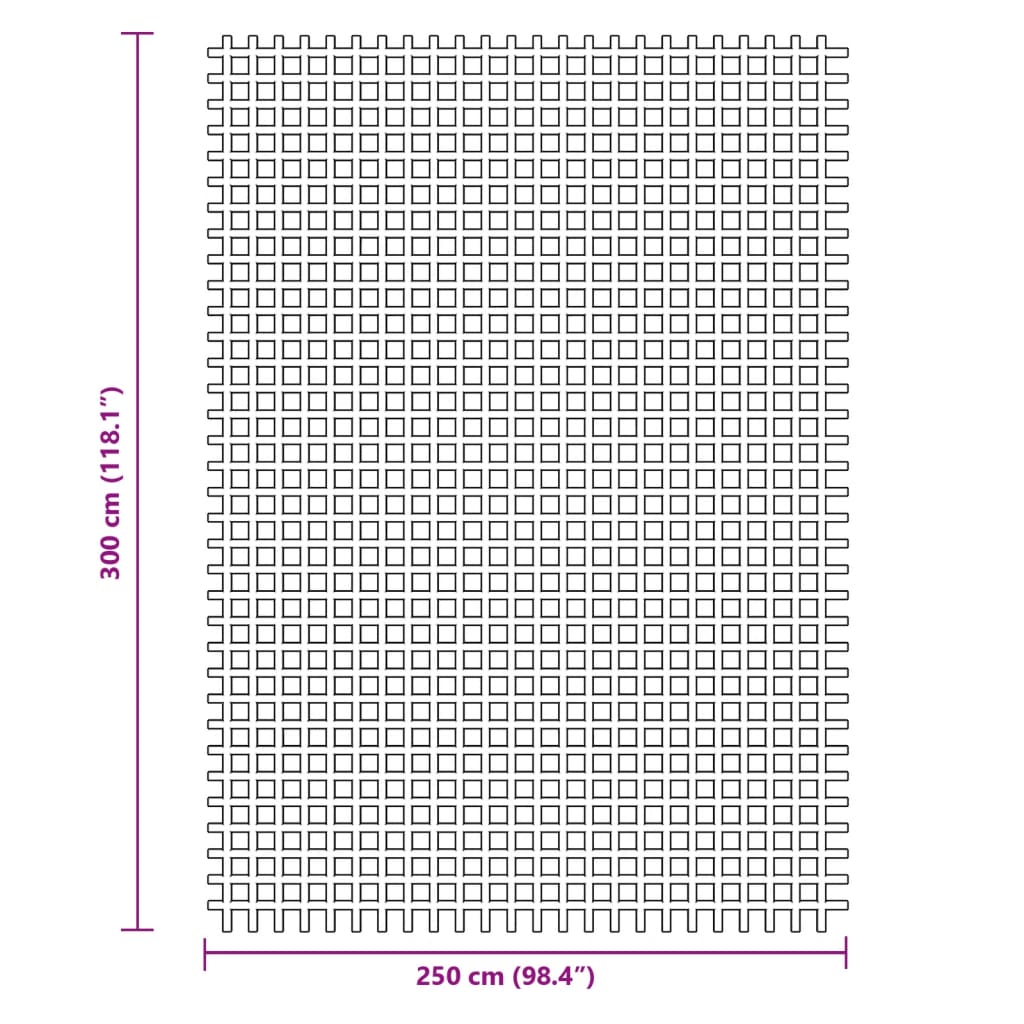 vidaXL Wykładzina do namiotu, niebieska, 3x2,5 m