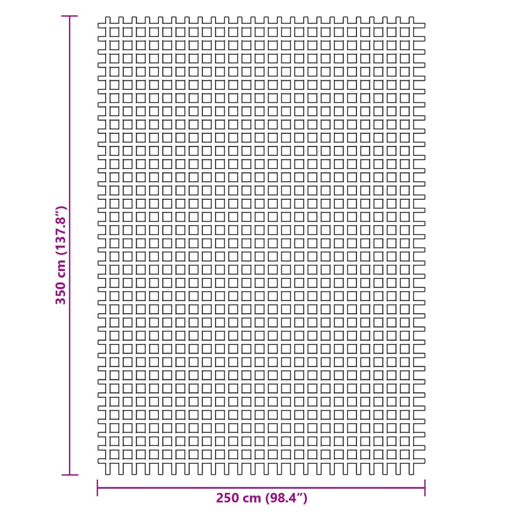vidaXL Wykładzina do namiotu, niebieska, 3,5x2,5 m