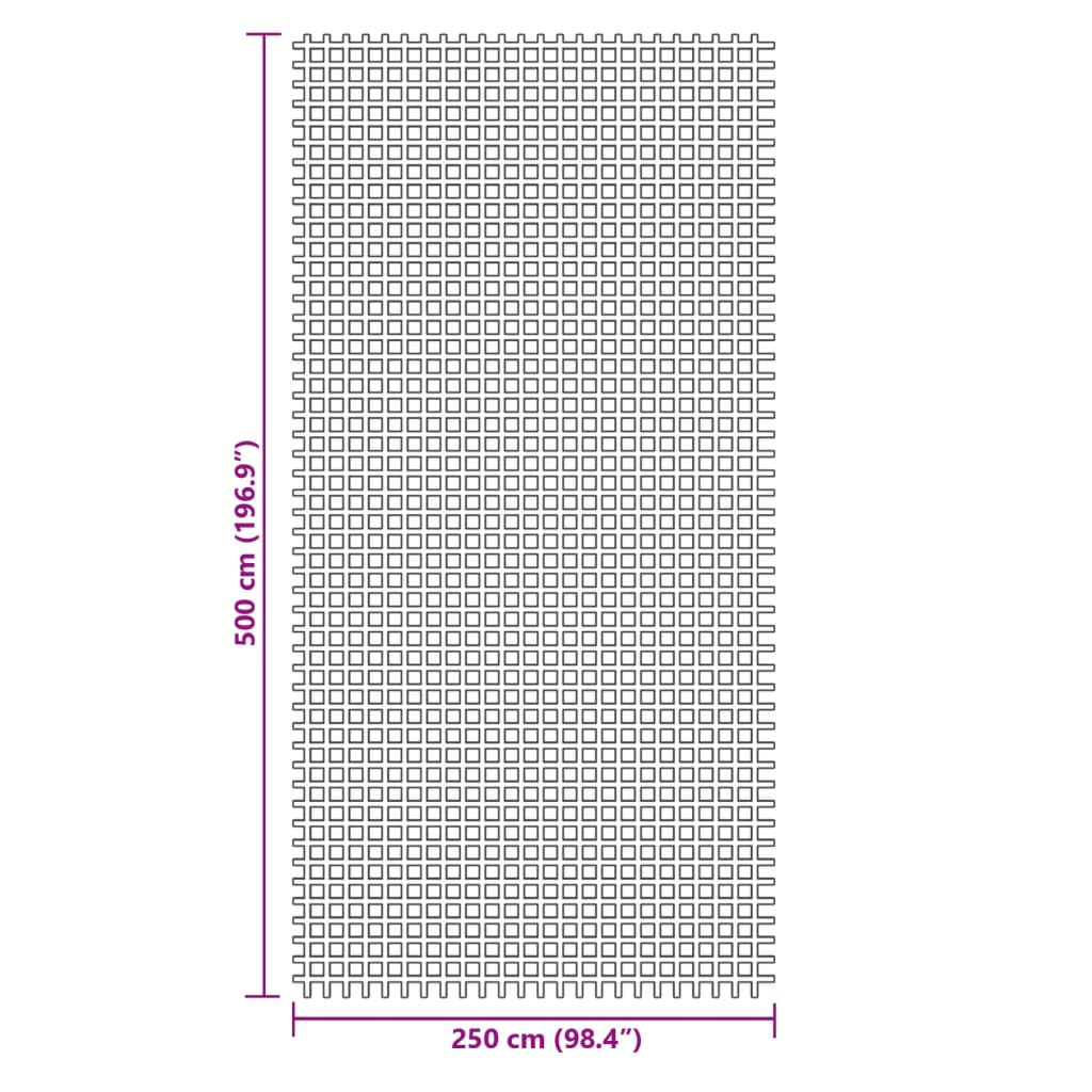 vidaXL Wykładzina do namiotu, niebieska, 5x2,5 m