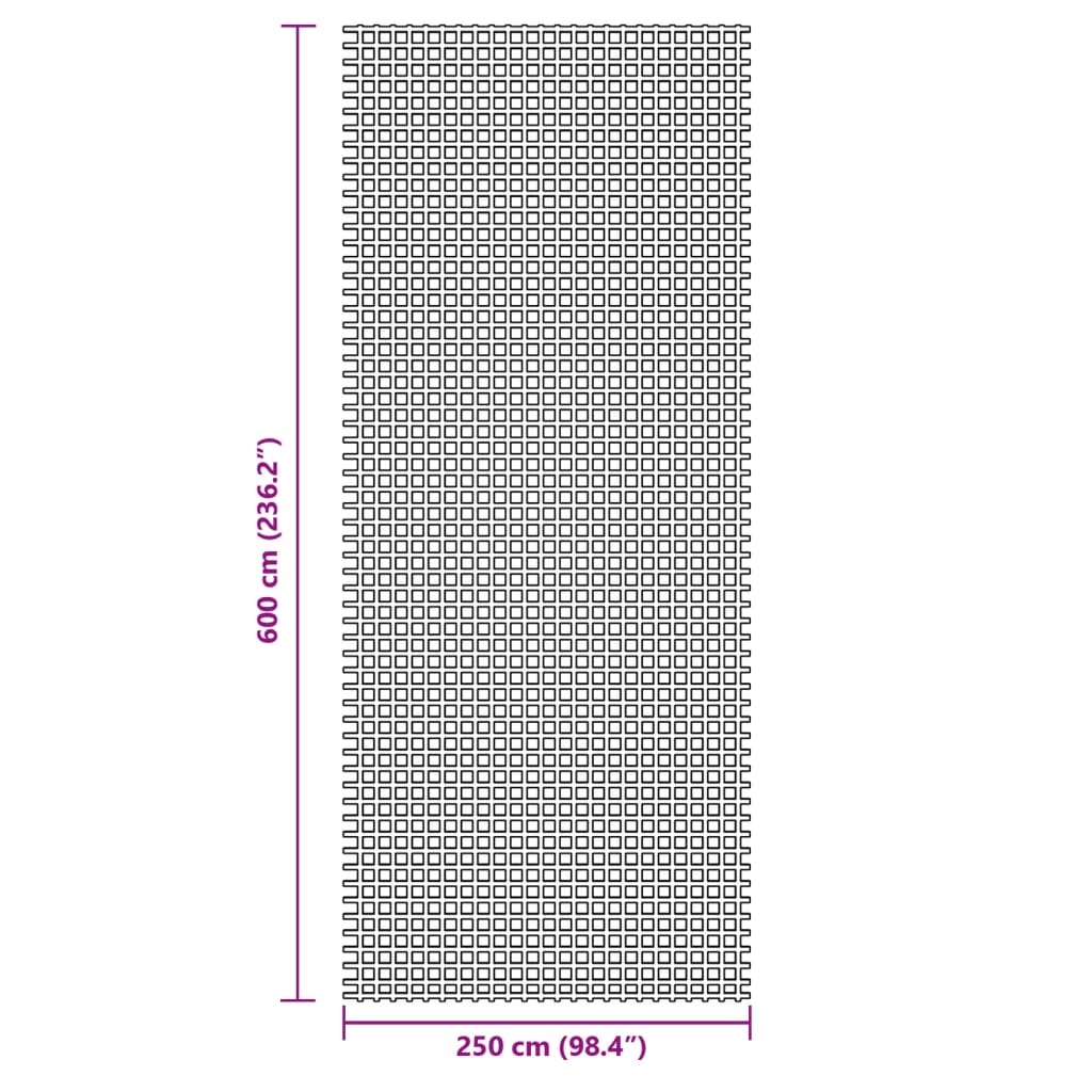 vidaXL Wykładzina do namiotu, niebieska, 6x2,5 m