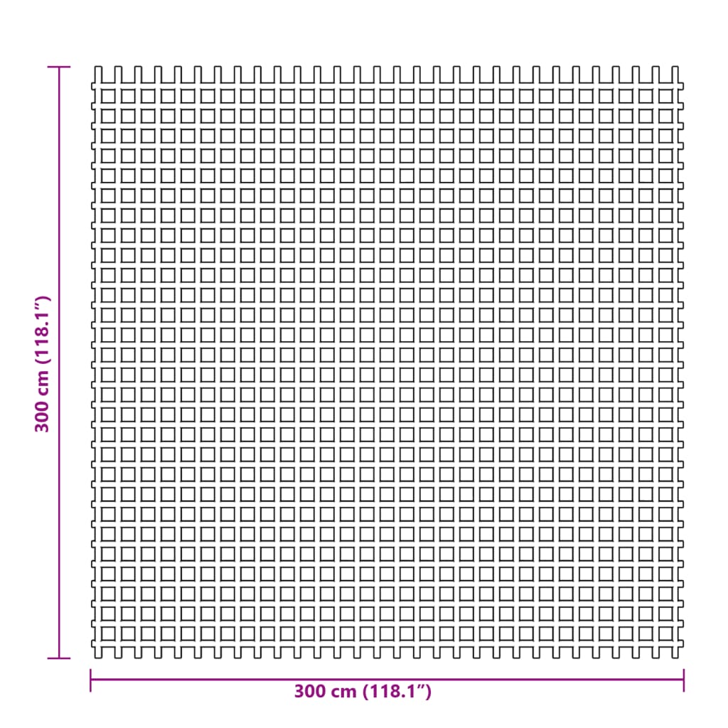 vidaXL Wykładzina do namiotu, niebieska, 3x3 m