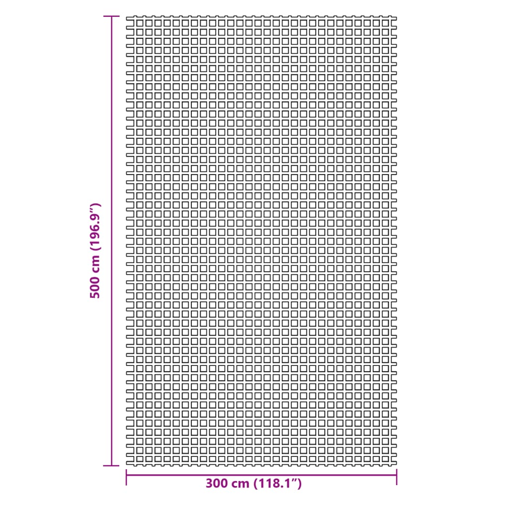 vidaXL Wykładzina do namiotu, niebieska, 5x3 m