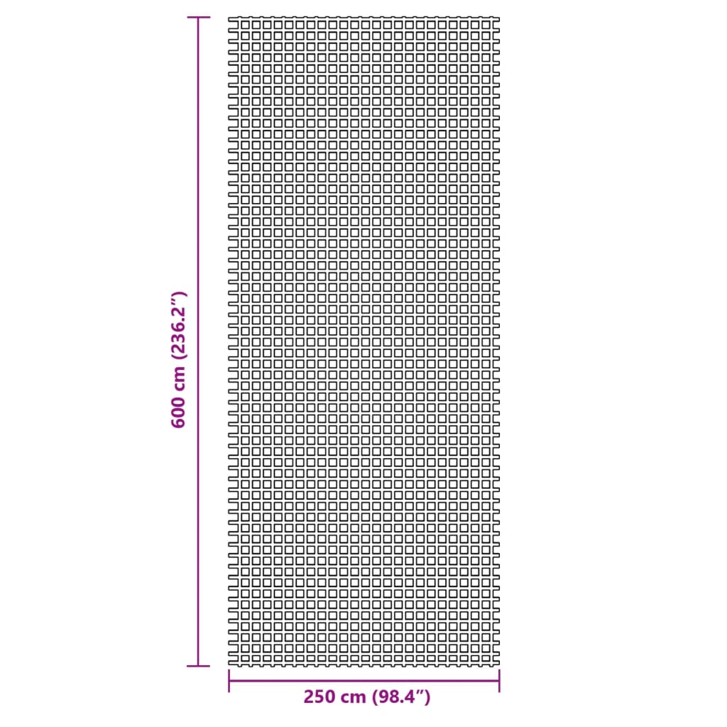 vidaXL Wykładzina do namiotu, zielona, 6x2,5 m