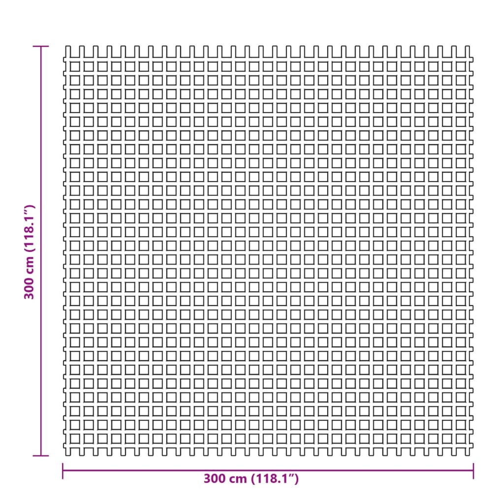 vidaXL Wykładzina do namiotu, zielona, 3x3 m