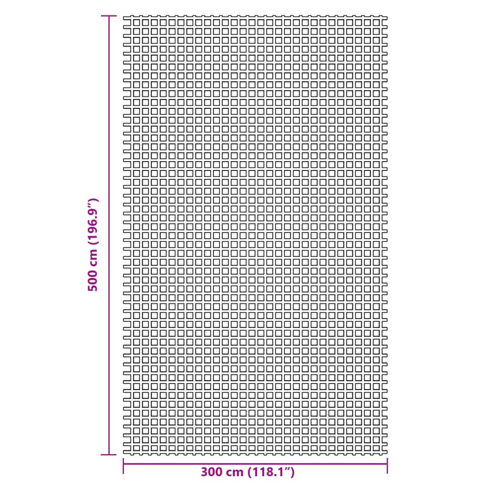 vidaXL Wykładzina do namiotu, zielona, 5x3 m