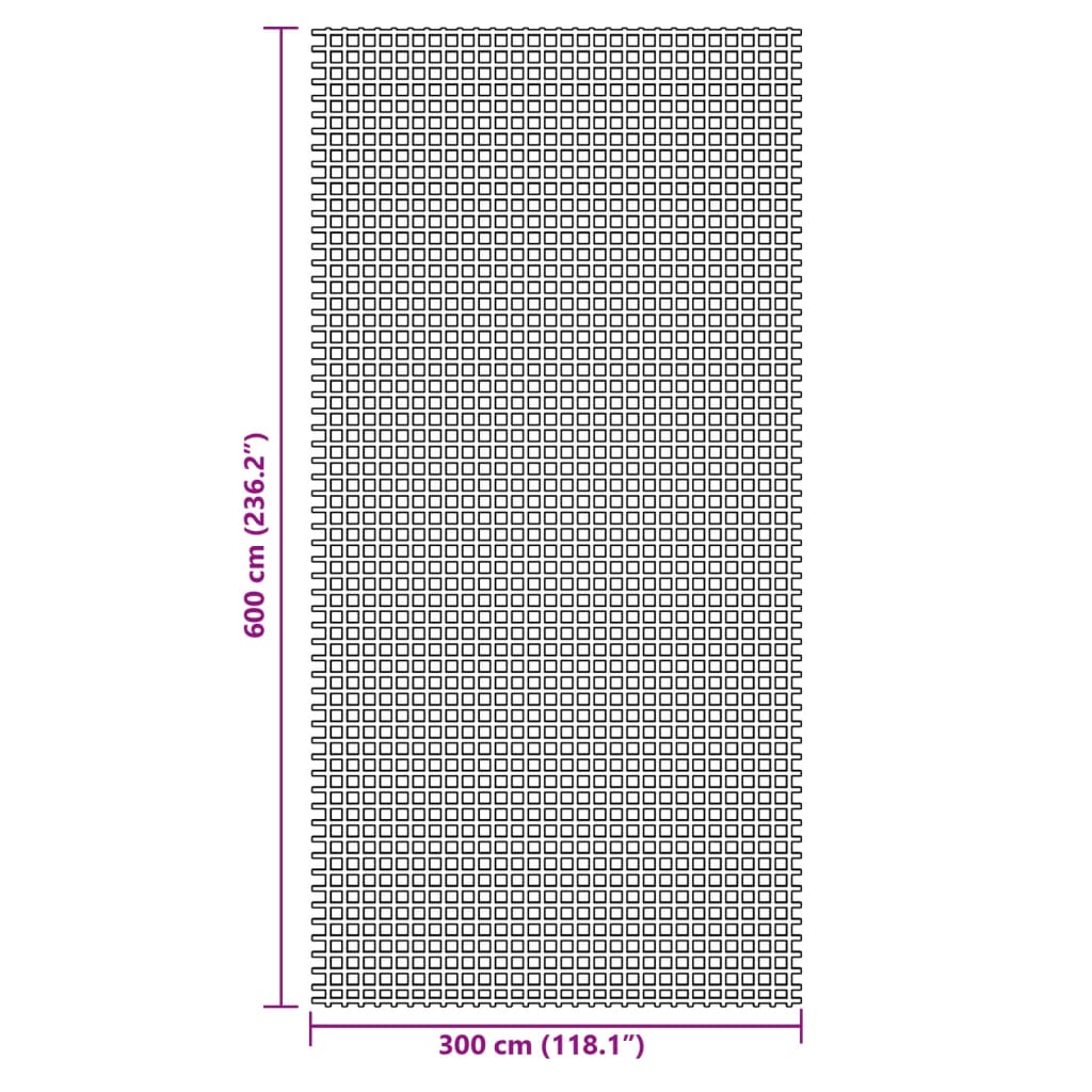 vidaXL Wykładzina do namiotu, zielona, 6x3 m