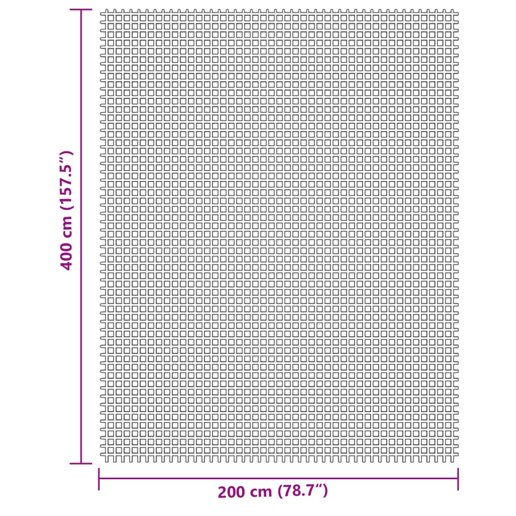 vidaXL Wykładzina do namiotu, kremowa, 4x2 m