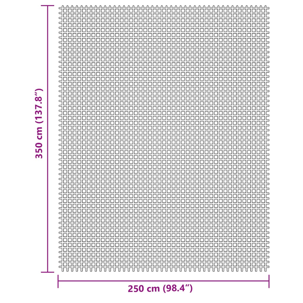 vidaXL Wykładzina do namiotu, kremowa, 3,5x2,5 m