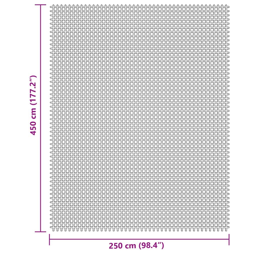 vidaXL Wykładzina do namiotu, kremowa, 4,5x2,5 m
