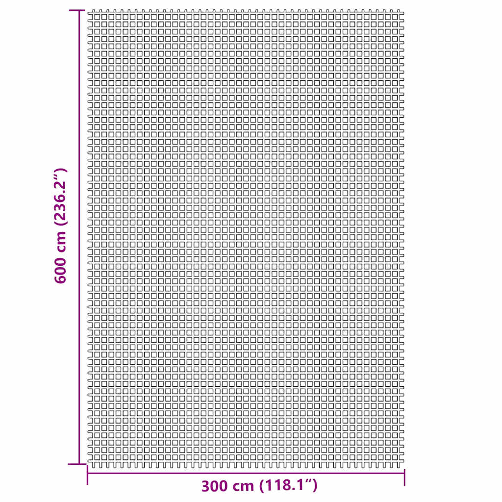 vidaXL Wykładzina do namiotu, kremowa, 6x3 m