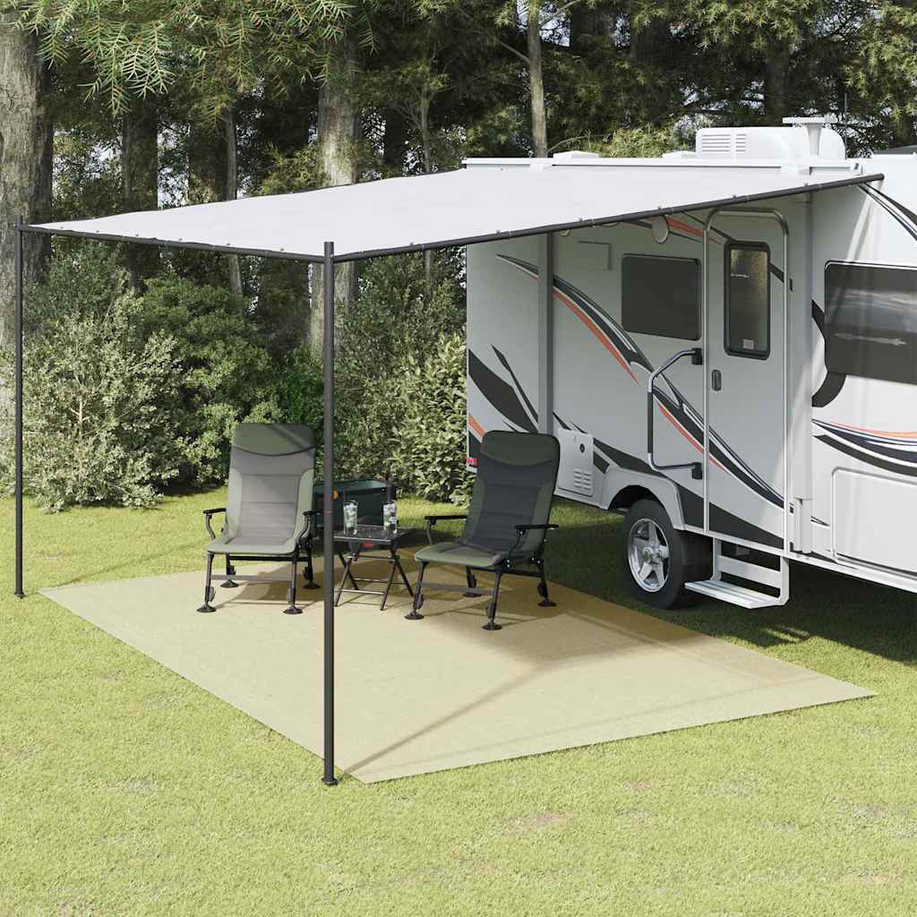 vidaXL Wykładzina do namiotu, kremowa, 6x3 m