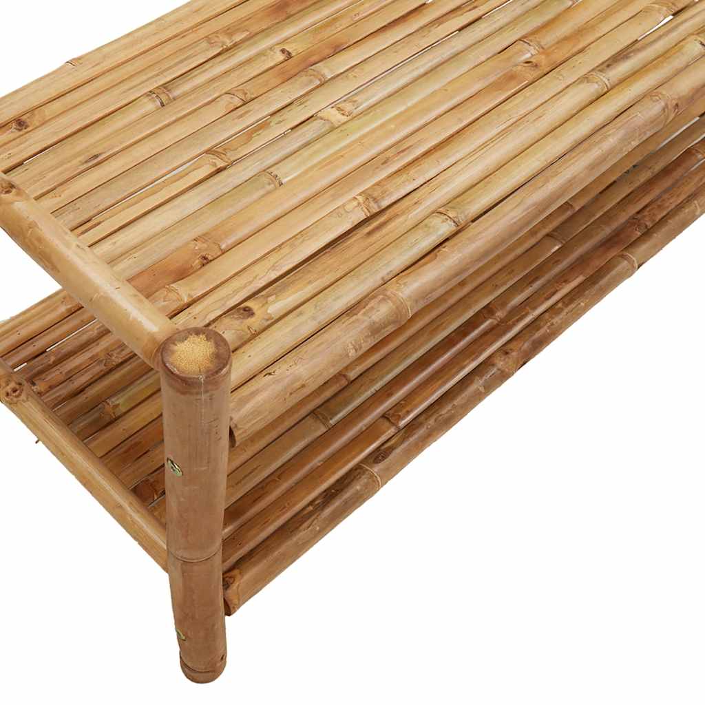 vidaXL Wieszak na ubrania, z półkami, 103x40x183 cm, bambusowy
