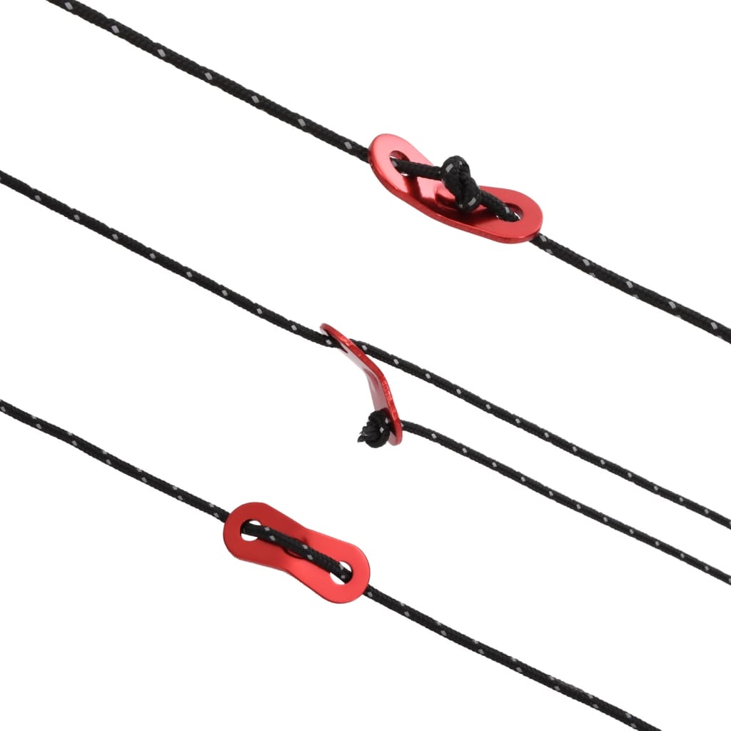 vidaXL Linka namiotowa z napinaczami, elementy odblaskowe, 50 m, 3 mm