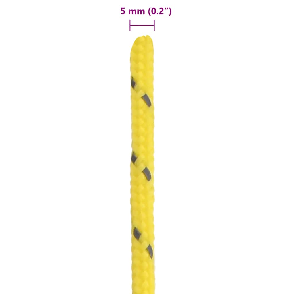 vidaXL Linka namiotowa z napinaczami, elementy odblaskowe, 50 m, 5 mm