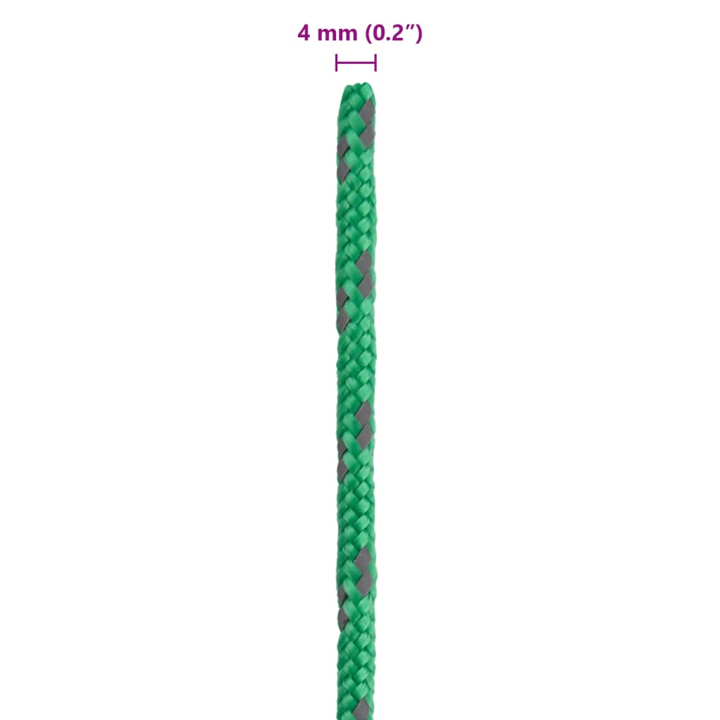 vidaXL Linki namiotowe z napinaczem, odblaskowe, 8 szt., 4 m, 4 mm