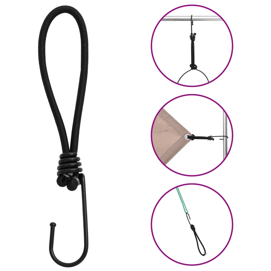 vidaXL Linki transportowe, z haczykami, 25 szt., 17 cm